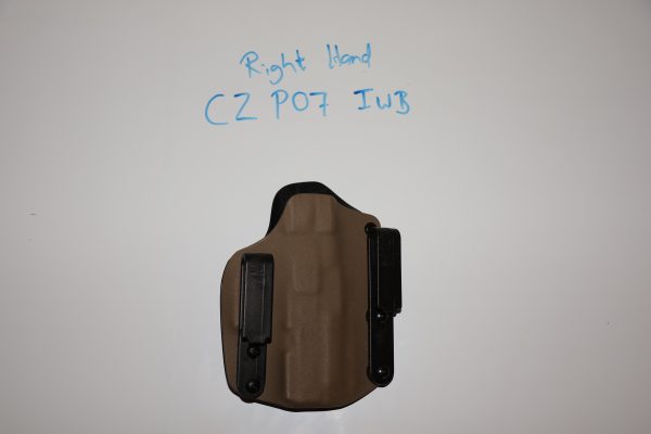 CZ P07 custom holster that perfectly retains your CZ P07
